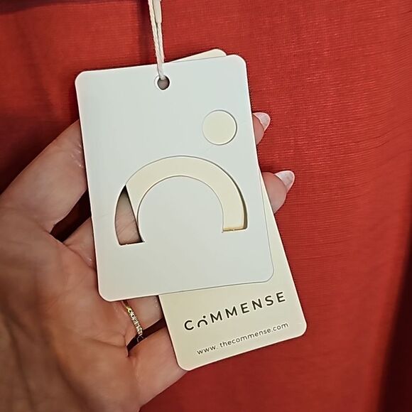 NWT Commense Small Rust Red Short Sleeve Midi Dress - Picture 5 of 8